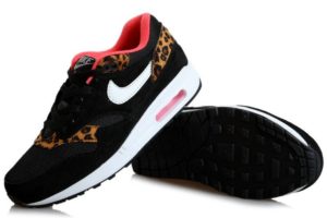 Nike Air Max 87 черные с леопардом 35-40
