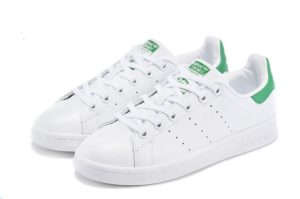 Adidas Stan Smith белые с зеленым (35-44)